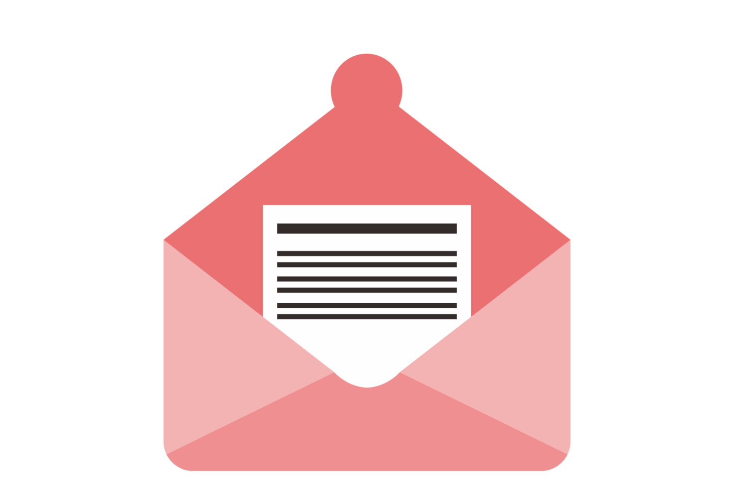 Valentine's Day Business Icon - Read Mail With Transparent Background png