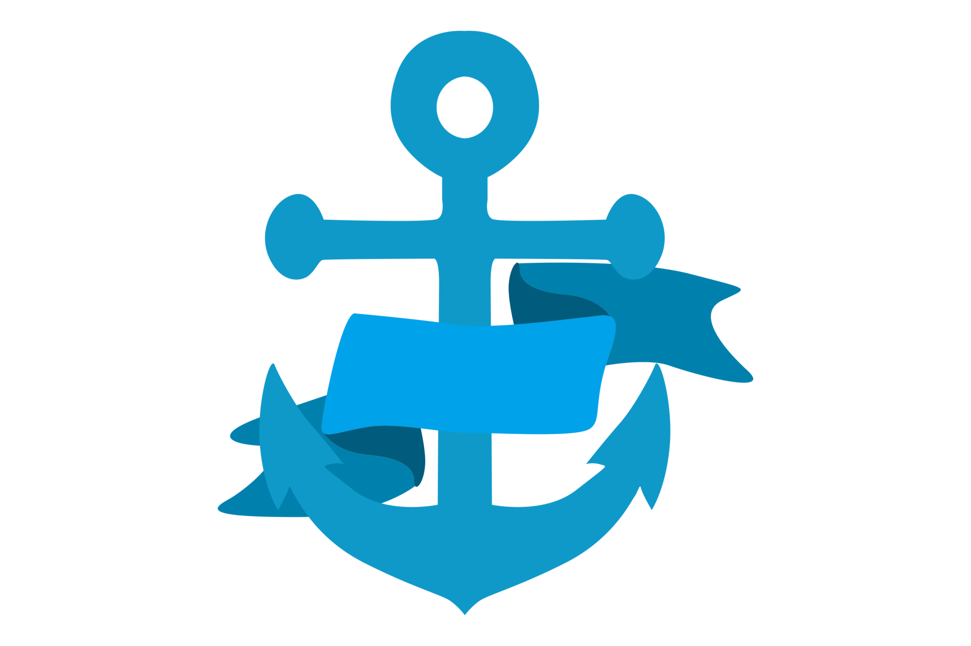 Blue Navy Anchor Logo icon With Transparent Background 24029680 PNG