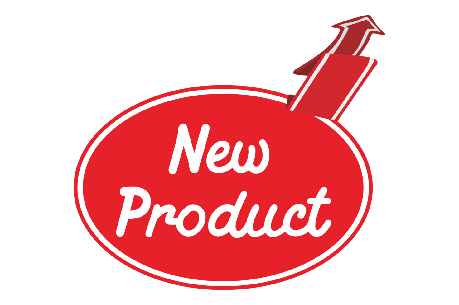 Red Label Tag Sale - New Product - With Transparent Background png