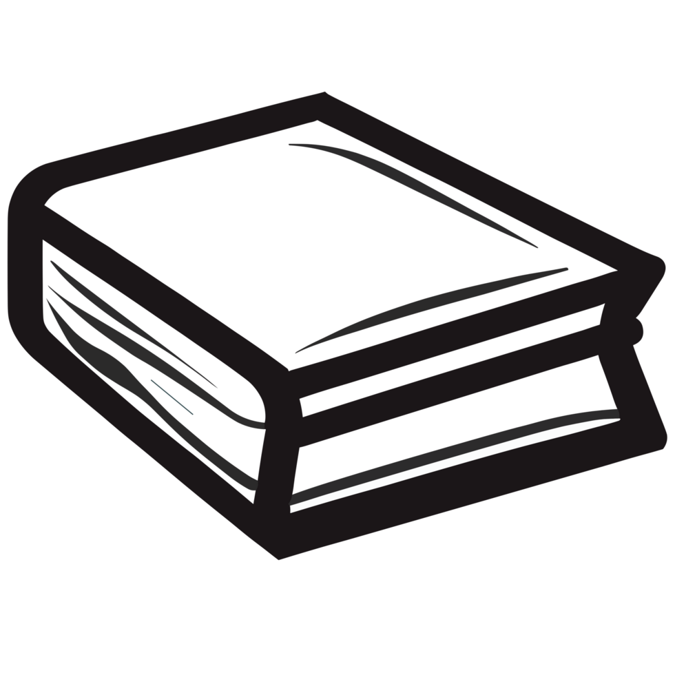 Book black and white icon clipart transparent background 24029754 PNG