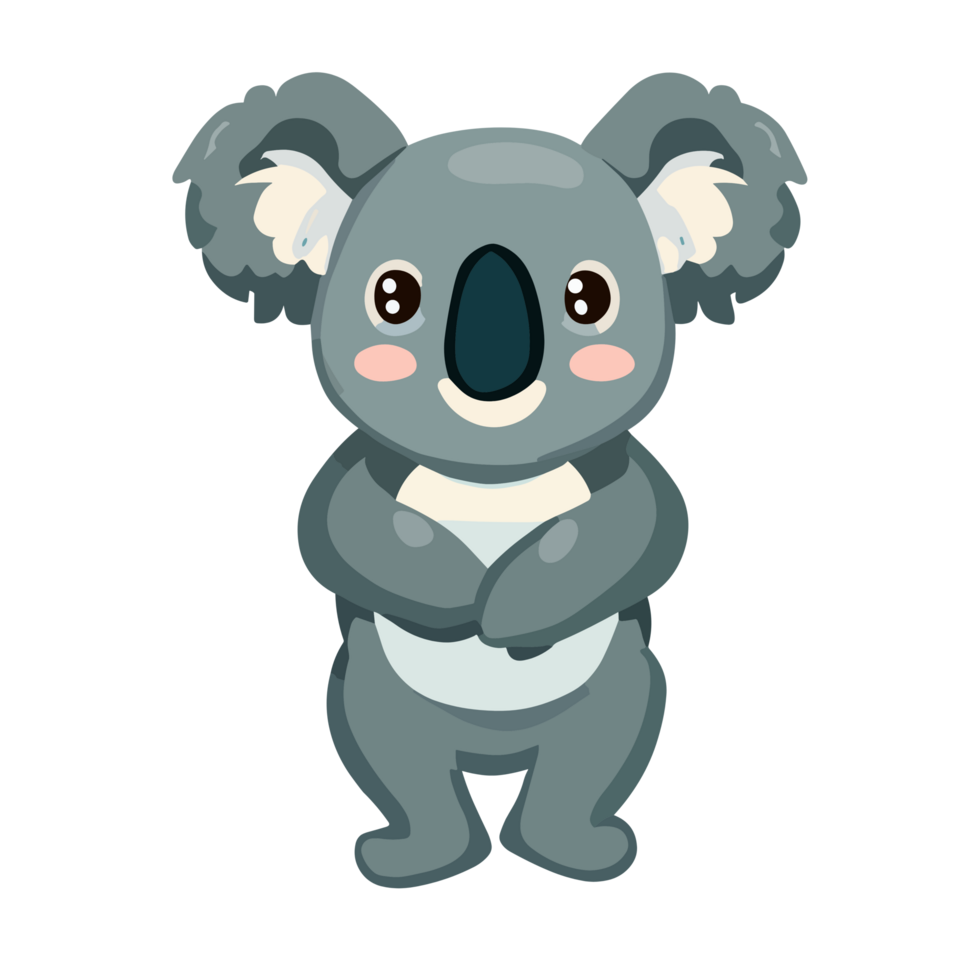 White Koala icon clipart transparent background png