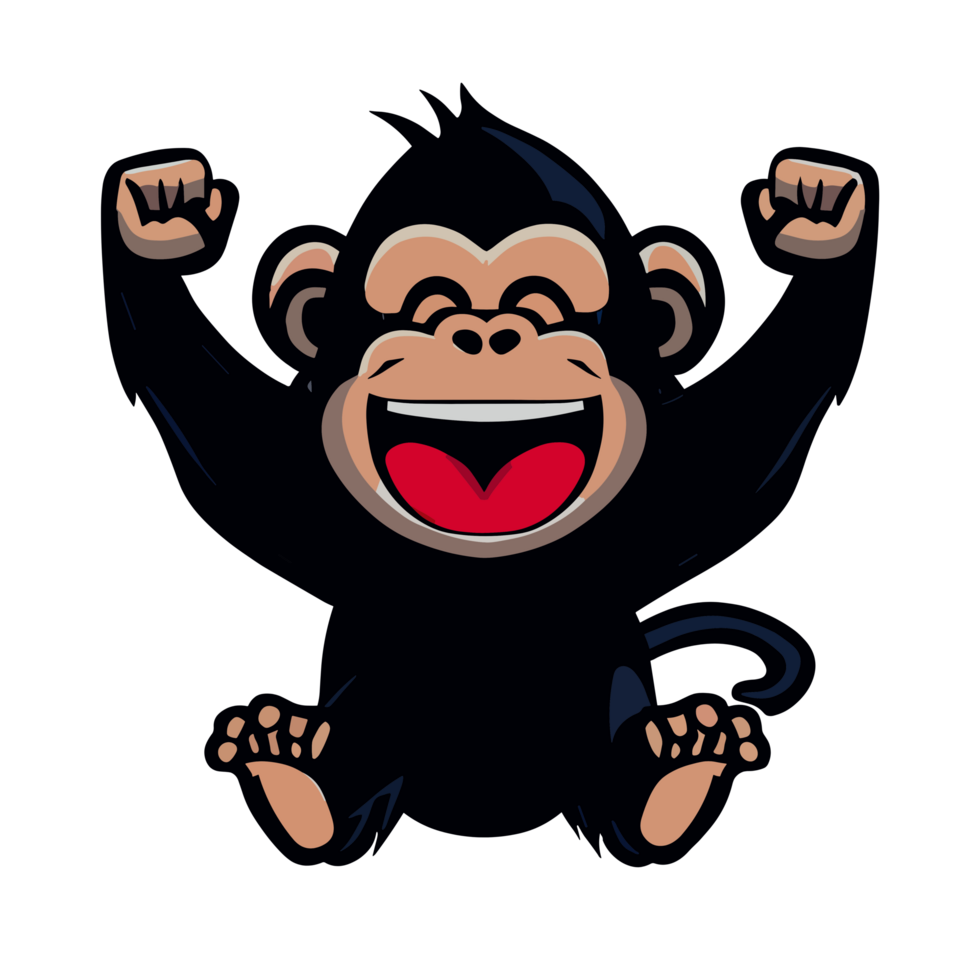 laughing Monkey icon clipart transparent background png