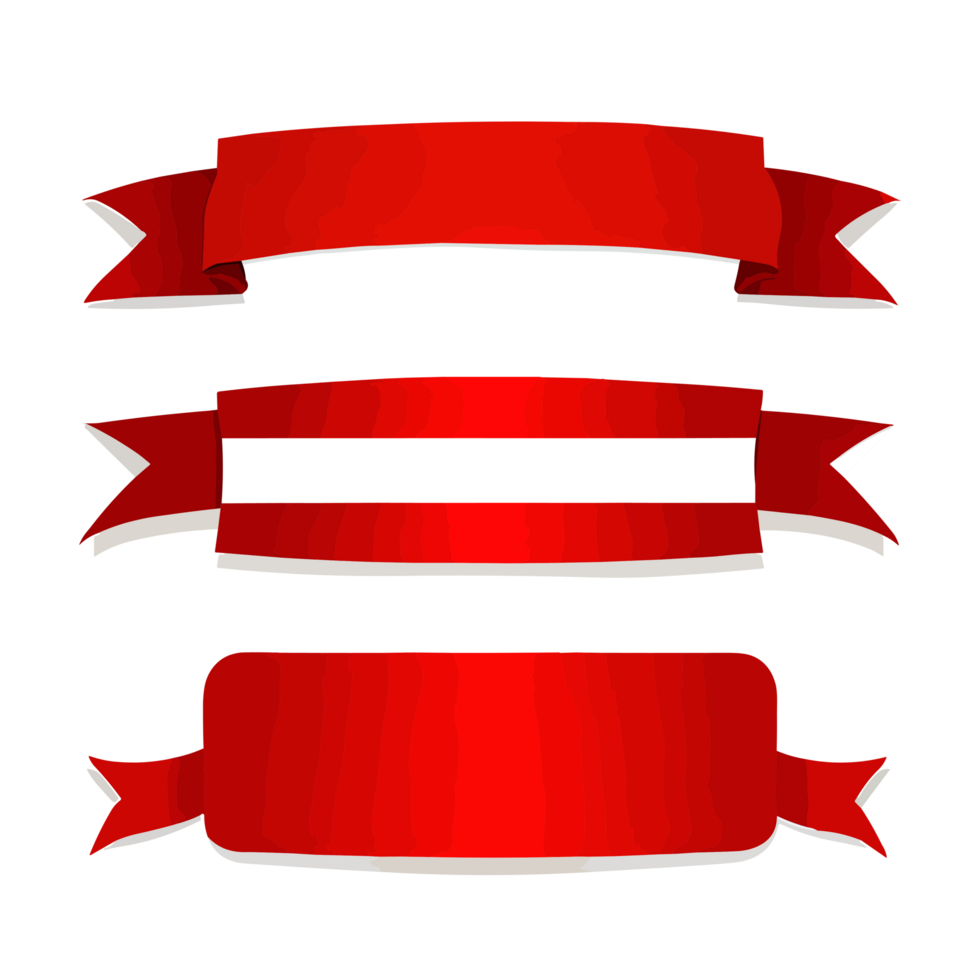 Red ribbon clipart transparent background 24029912 PNG