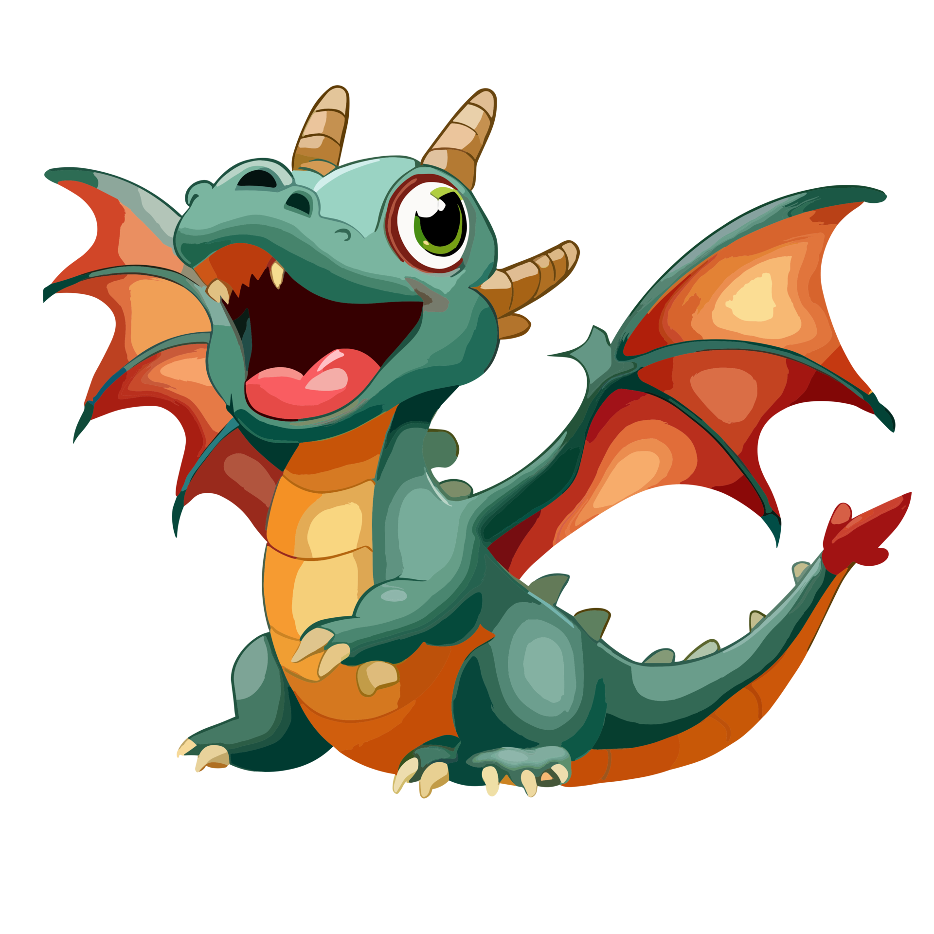 Cute dragon clipart transparent background 24029937 PNG