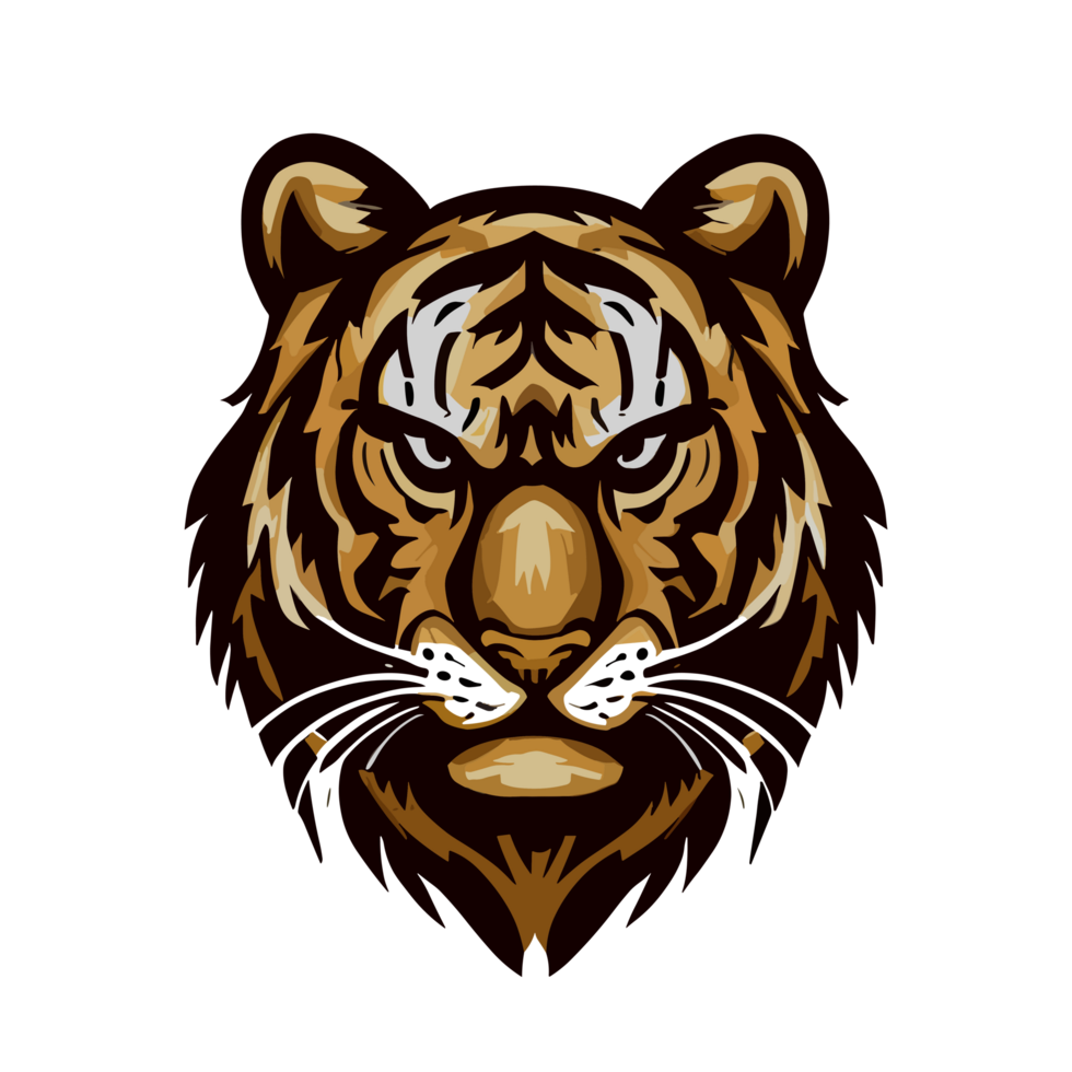 Tiger Gesicht Symbol Clip Art transparent Hintergrund png