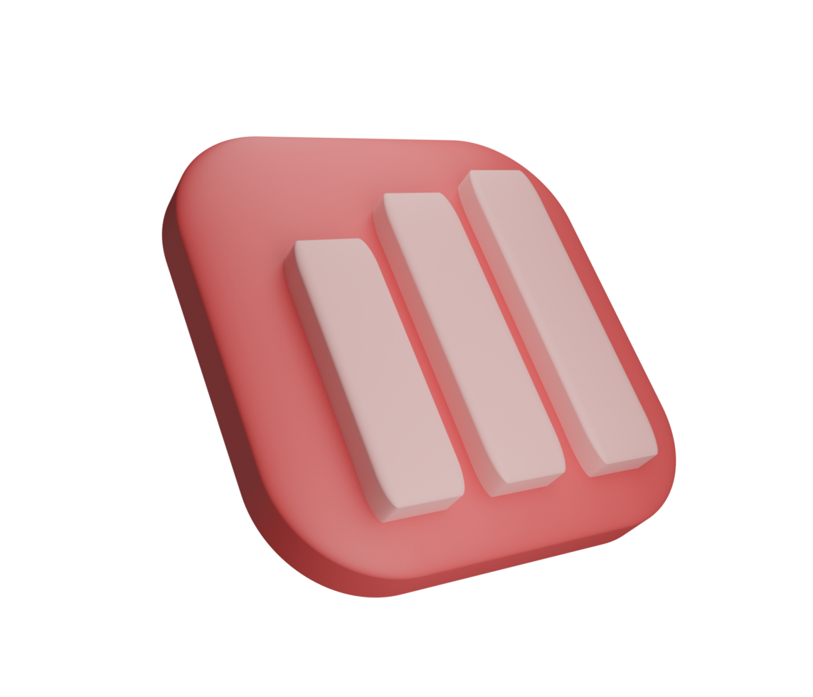 business graph 3d icon png