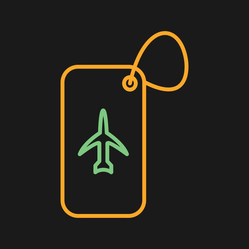 Luggage Tag Vector Icon