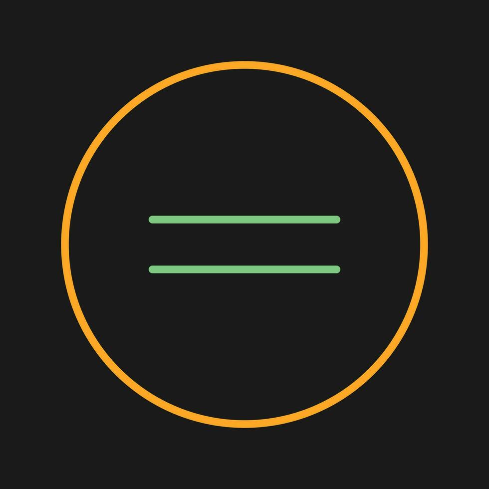 Equal To Vector Icon