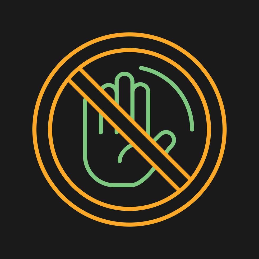 No Passing Vector Icon