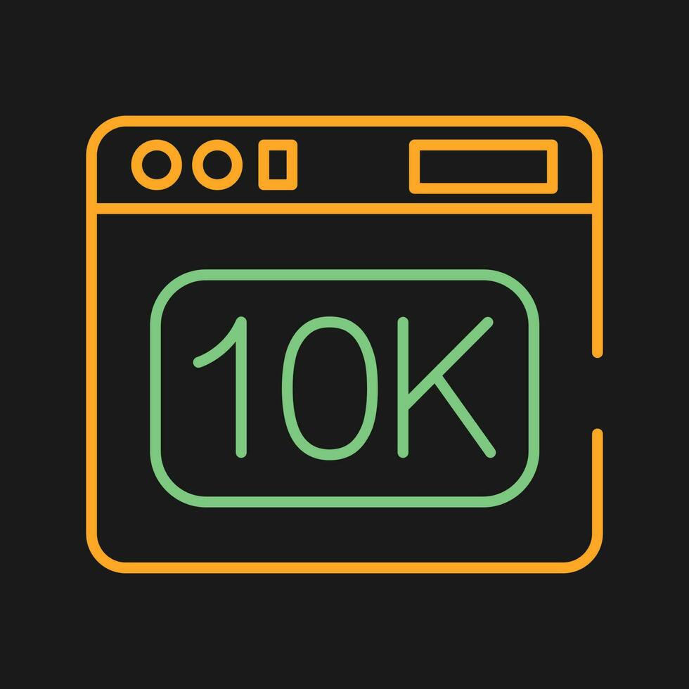 10k Vector Icon