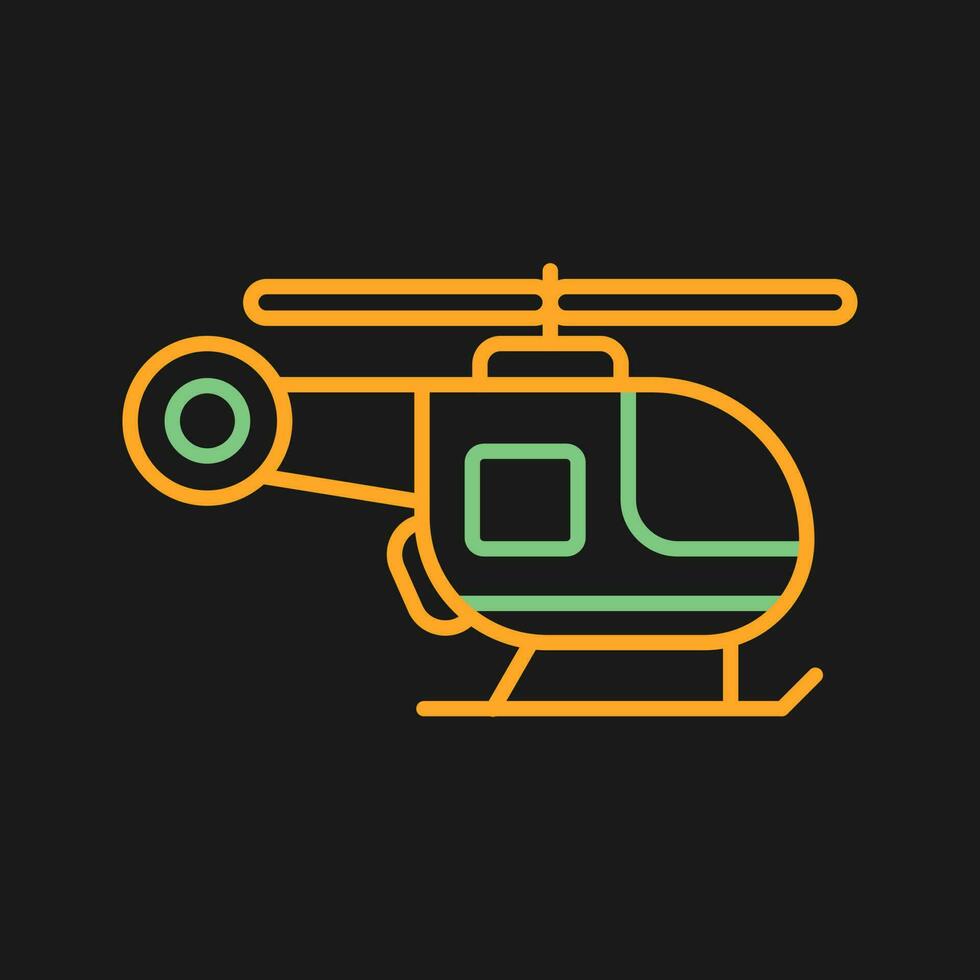 icono de vector de helicóptero