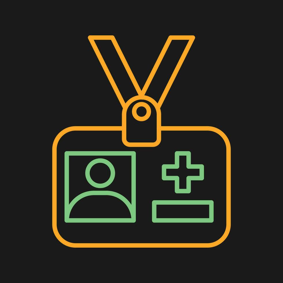Medical Id Vector Icon