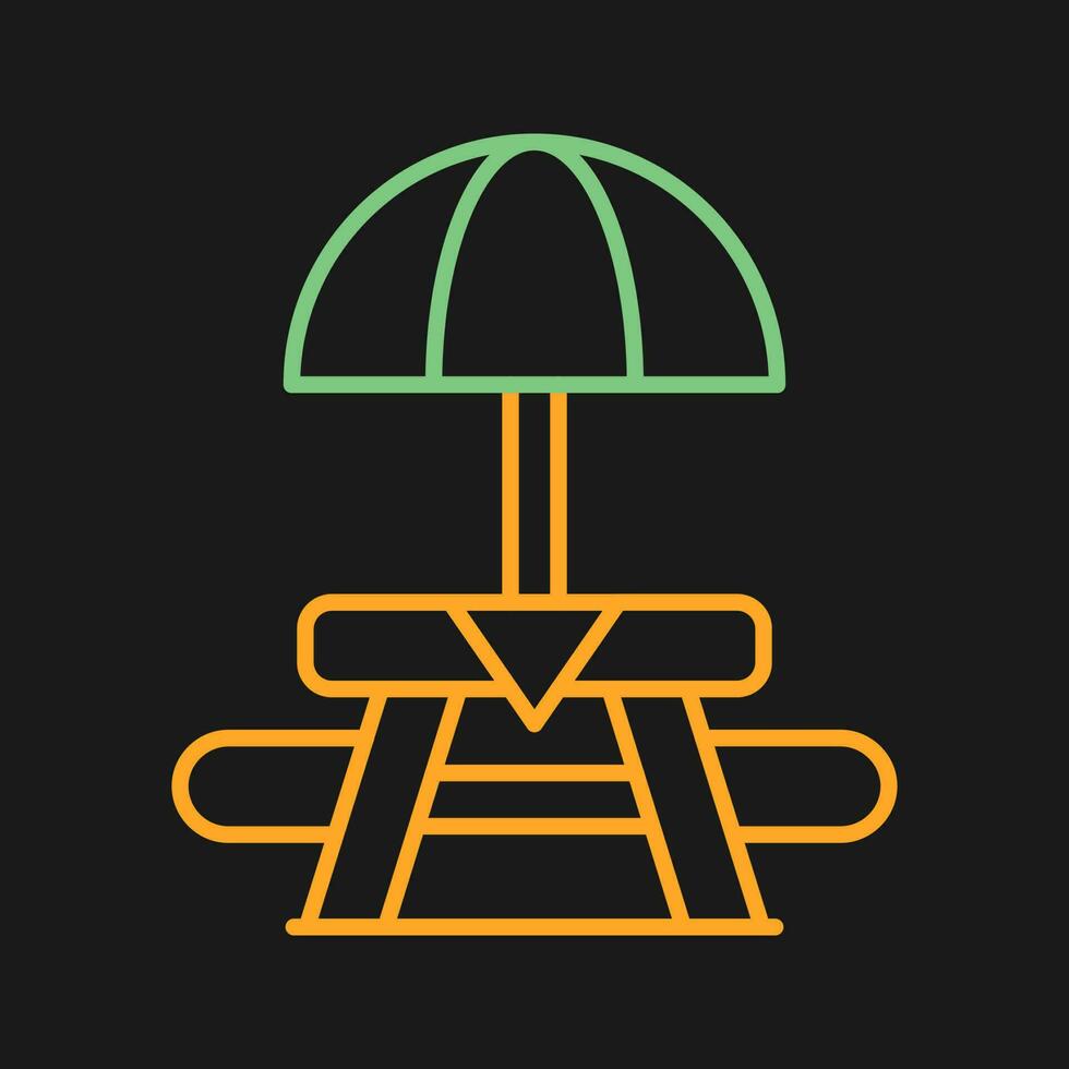 Picnic Table Vector Icon