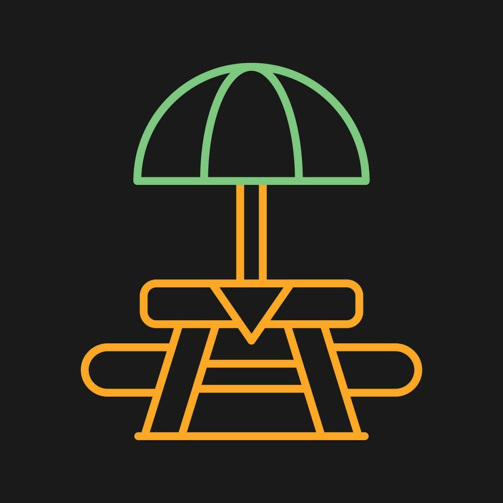 Picnic Table Vector Icon