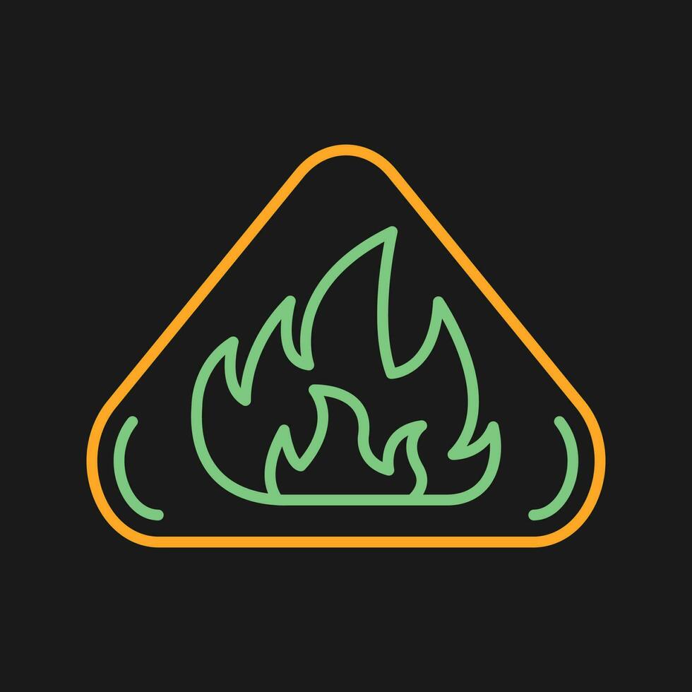 Fire Danger Vector Icon