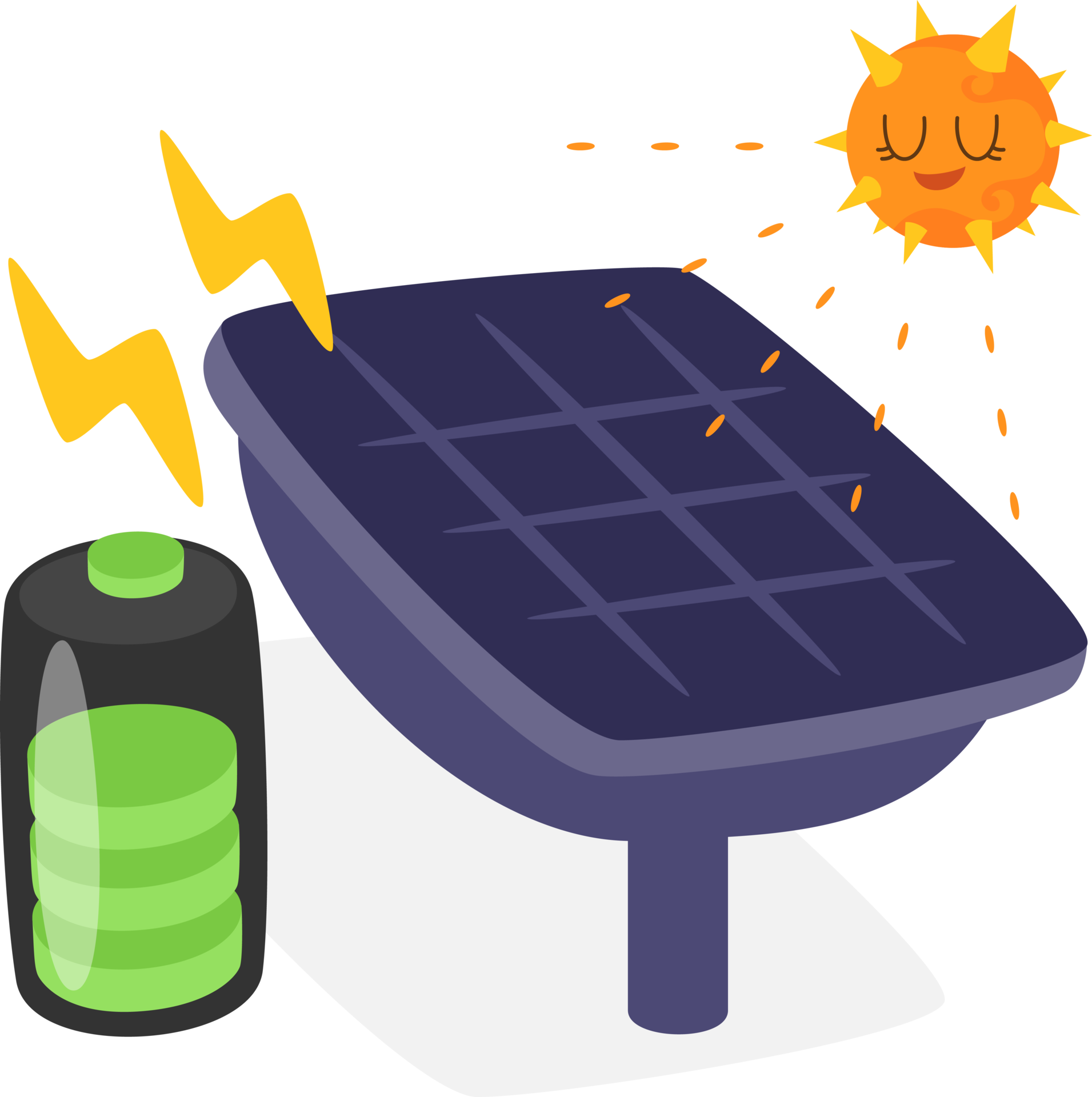 solar-panel-and-sun-24031417-png