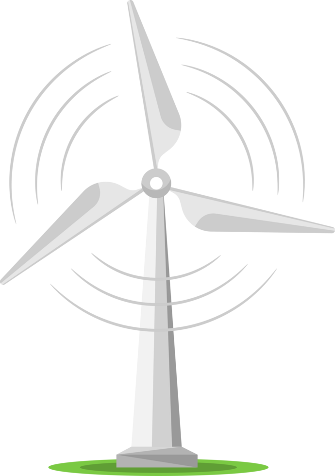 Moulin à vent ou vent turbine png