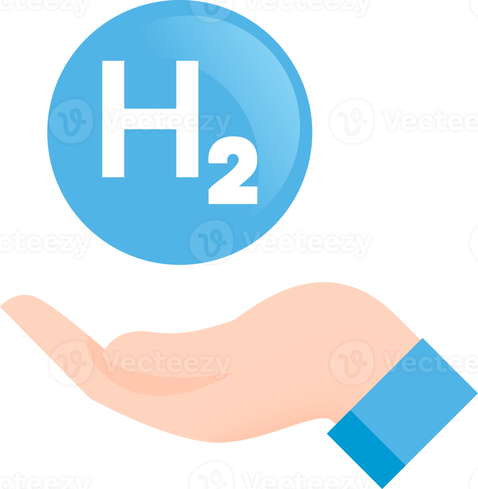 Hydrogen Energy Saving flat icon png