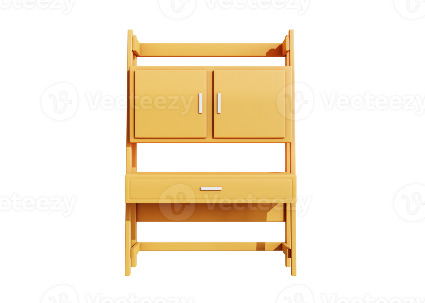 3d wooden chair icon object isolated png