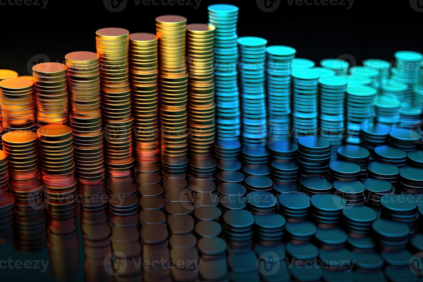 Treasury Deposit Bank Account for Savings. Concept of Business Economy and Financial Growth by Investing in Valuable Assets to Generate Cash Revenue Gains. . photo