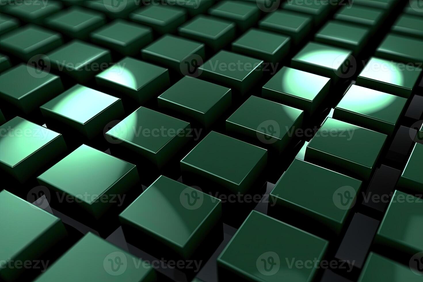 3D Green Cube or Block Texture Abstract Background Created by . photo