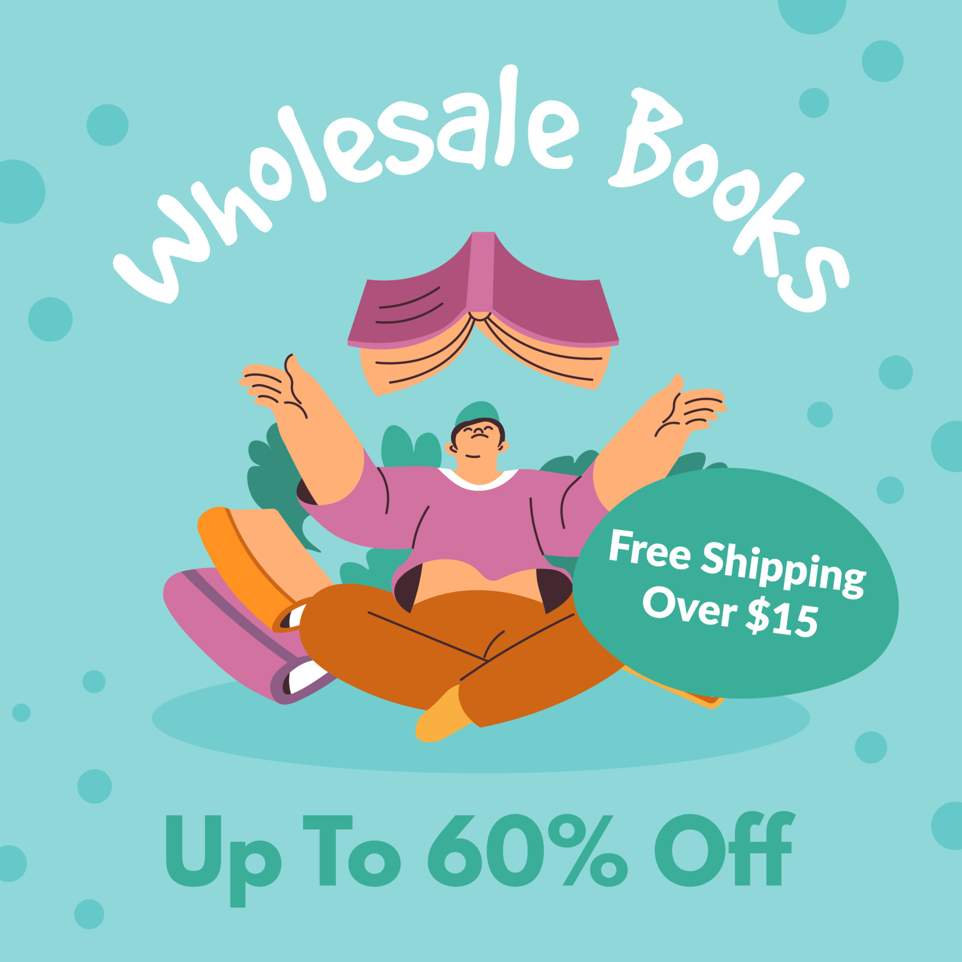 Free shipping on books, wholesale offer promo 24031757 Vector Art at Vecteezy