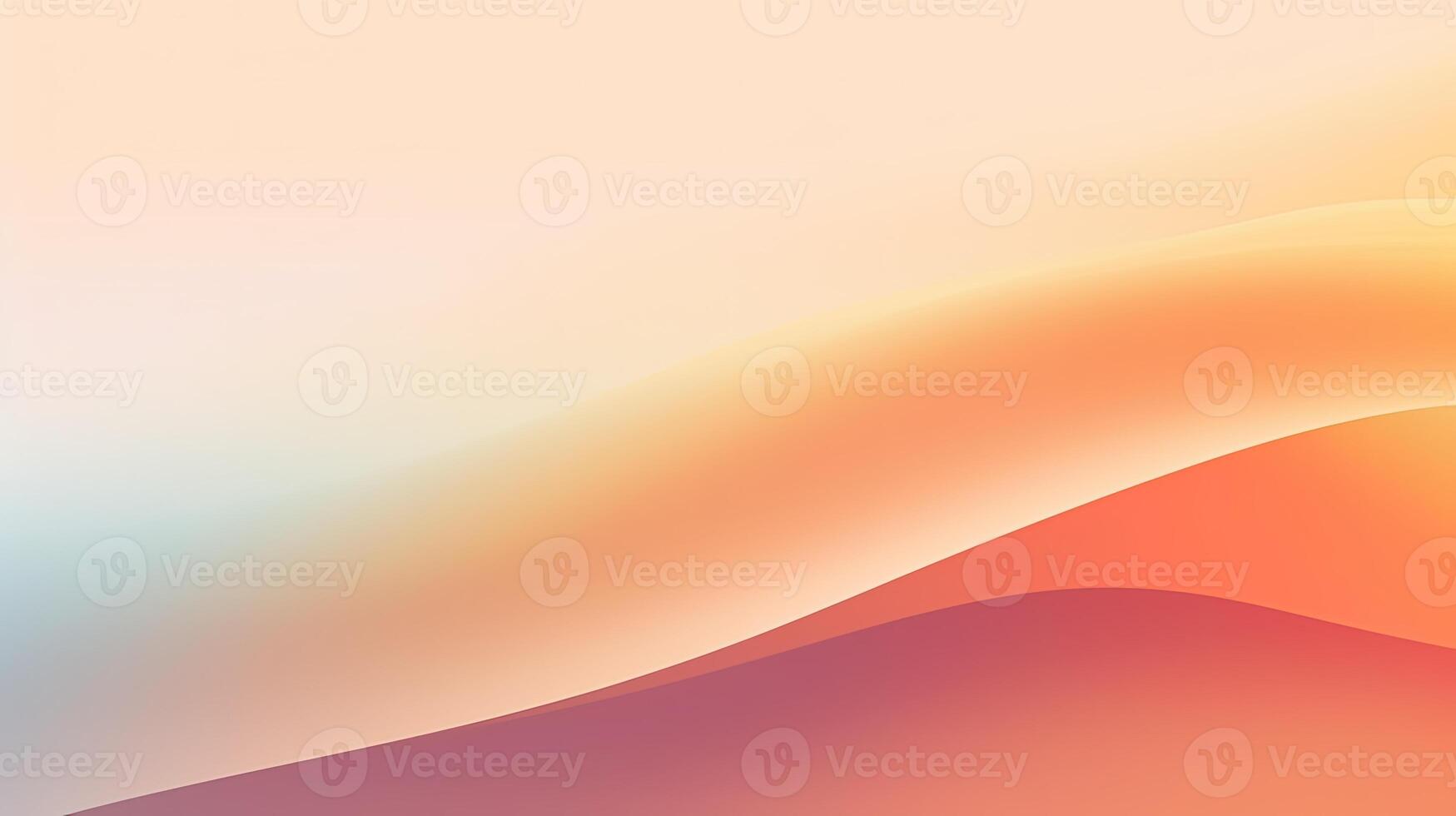 Abstract Gradient Soft or Pastel Colors Background with Flowing Waves, . photo