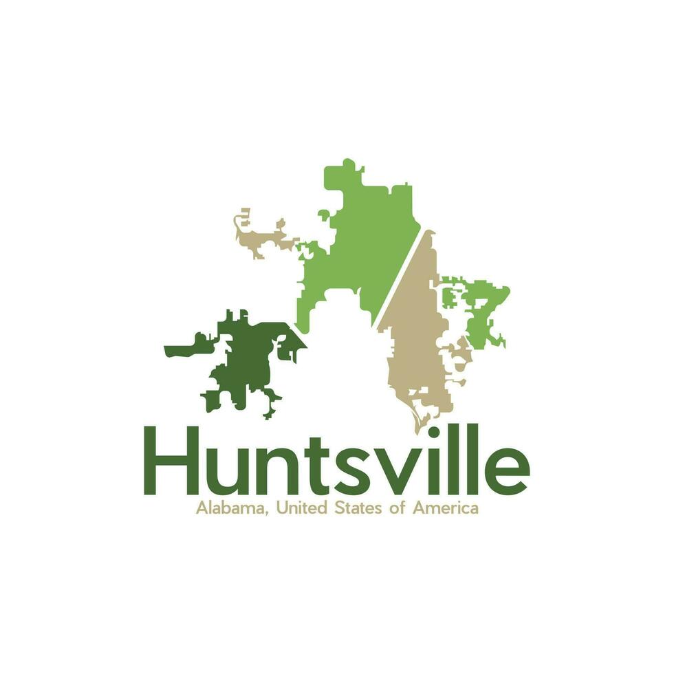 Huntsville City Map Modern Illustration Creative Design 24031951 Vector Art at Vecteezy