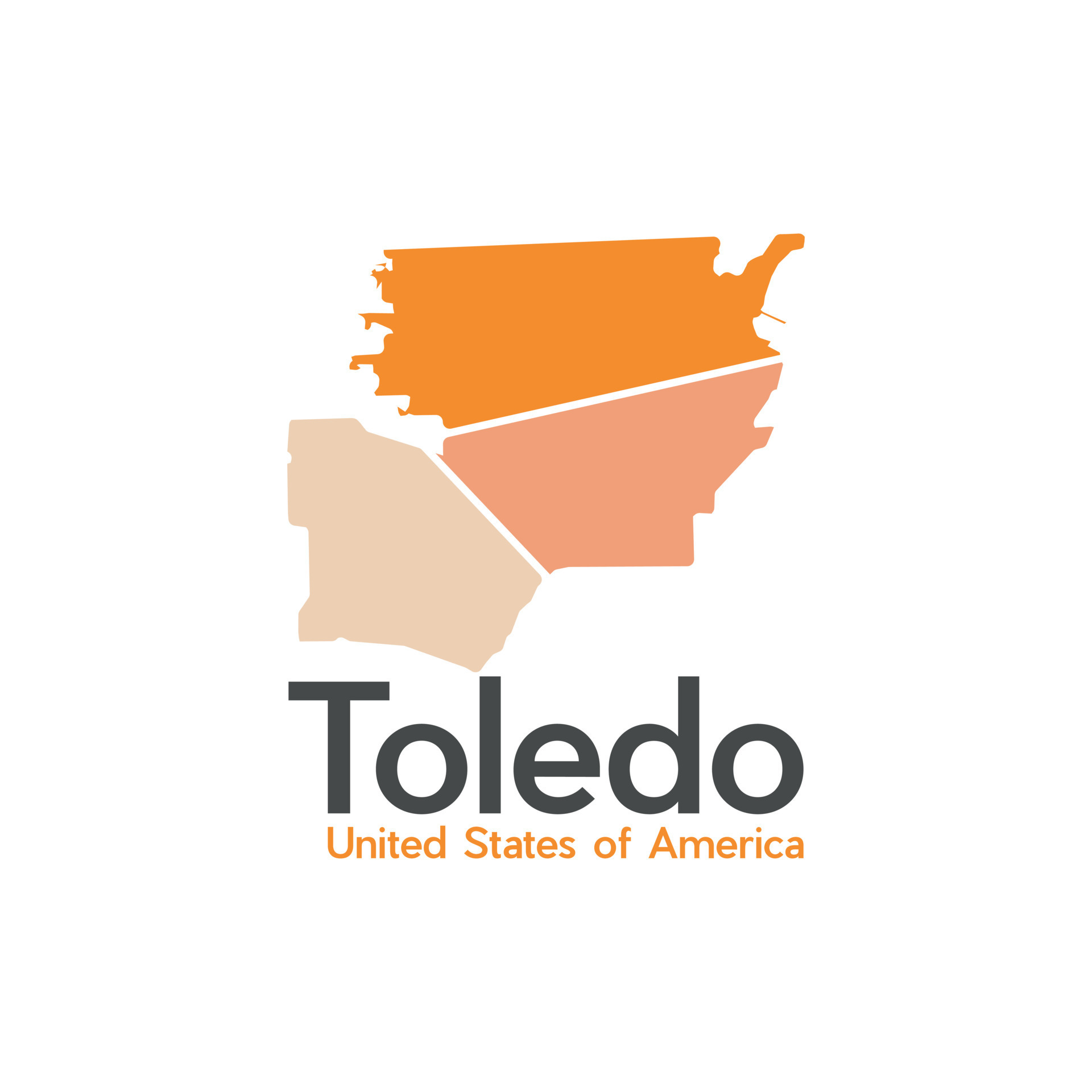 Map Of Toledo City Geometric Simple Logo Design 24031955 Vector Art at