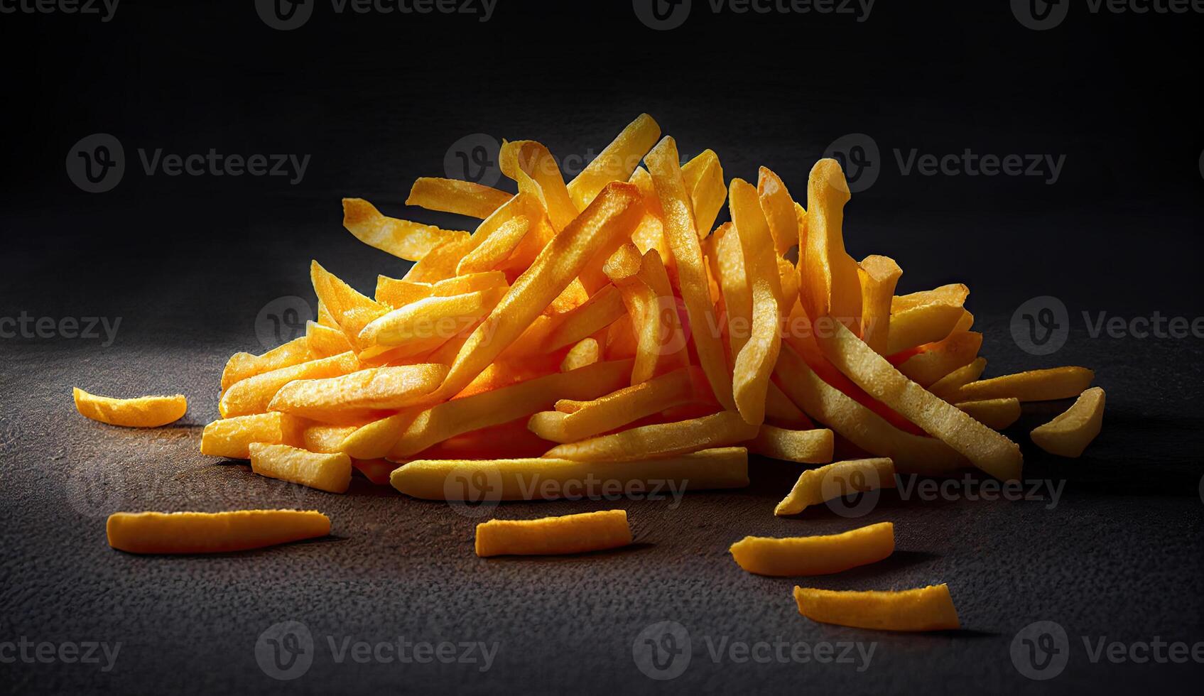 French fries. Generative AI photo