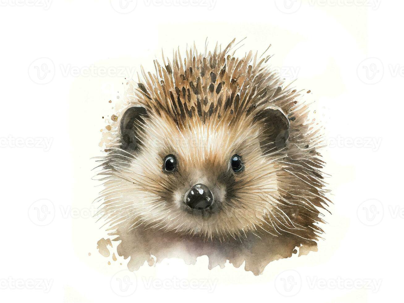 Hedgehog baby. Generative AI photo