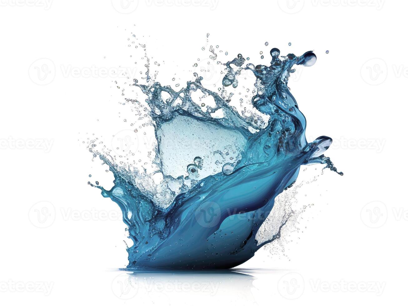 Abstract liquid dynamic splashes. photo
