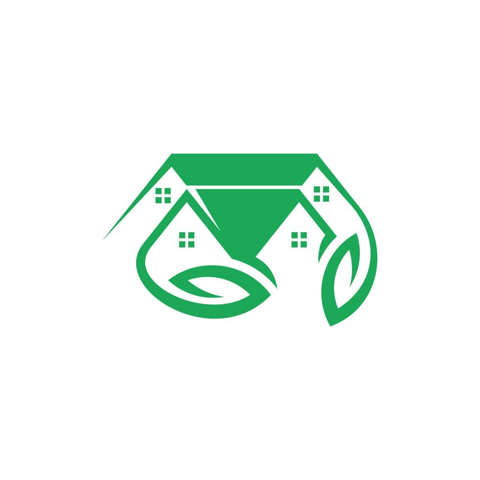 Home Real Estate Leaf Nature Creative Logo vector