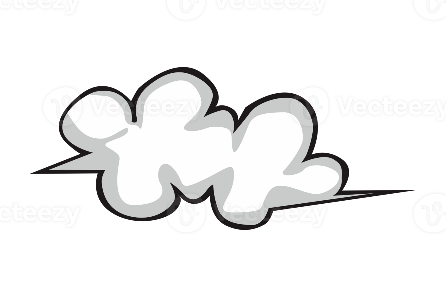 White Cloud  With Transparent Background png