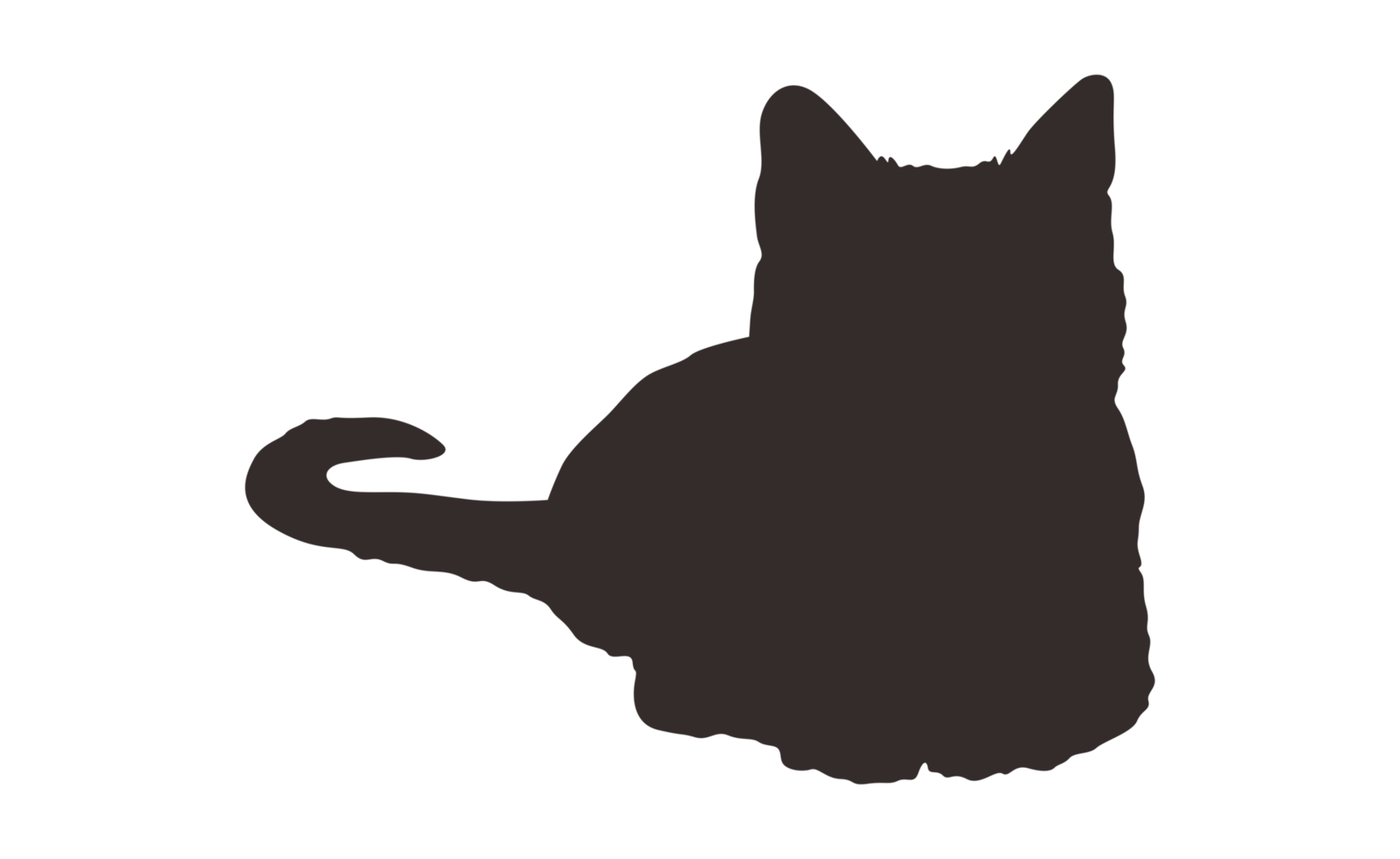 Kitten Silhouette With Transparent Background png