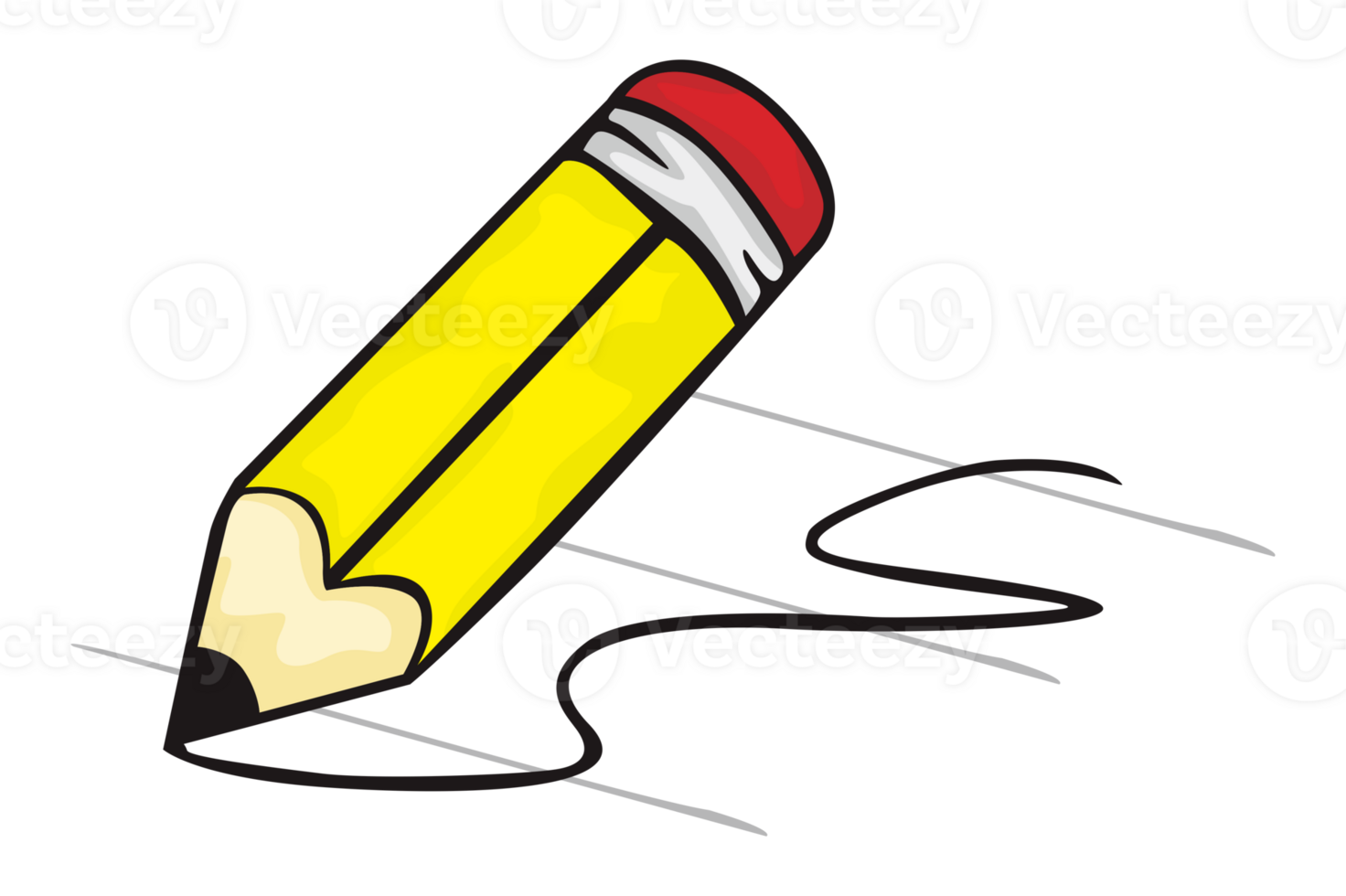 School Item - Pencil With Transparent Background png