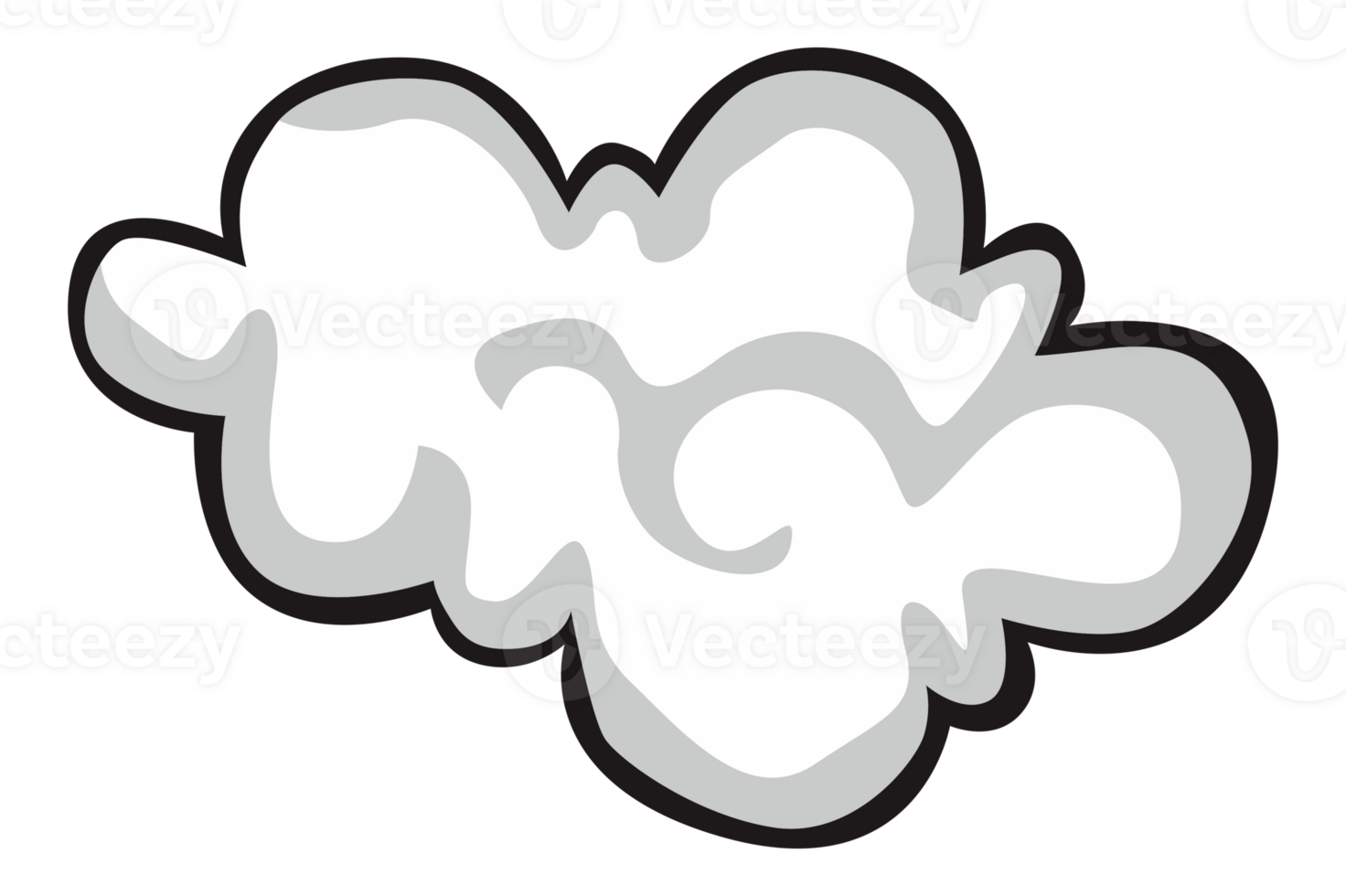 White Cloud  With Transparent Background png