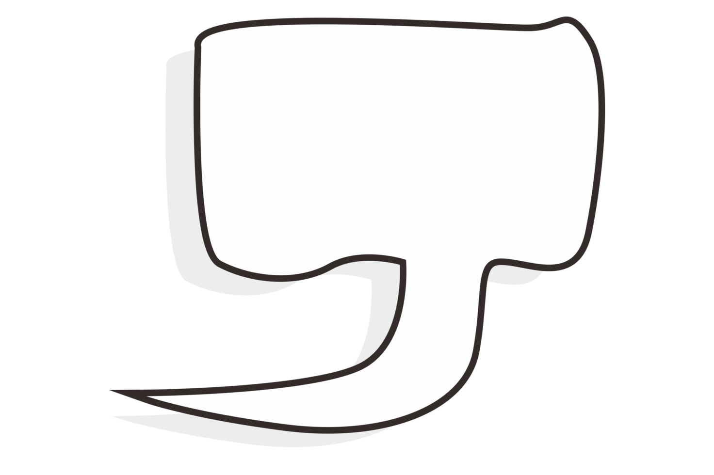 White chat balloon With Transparent Background png