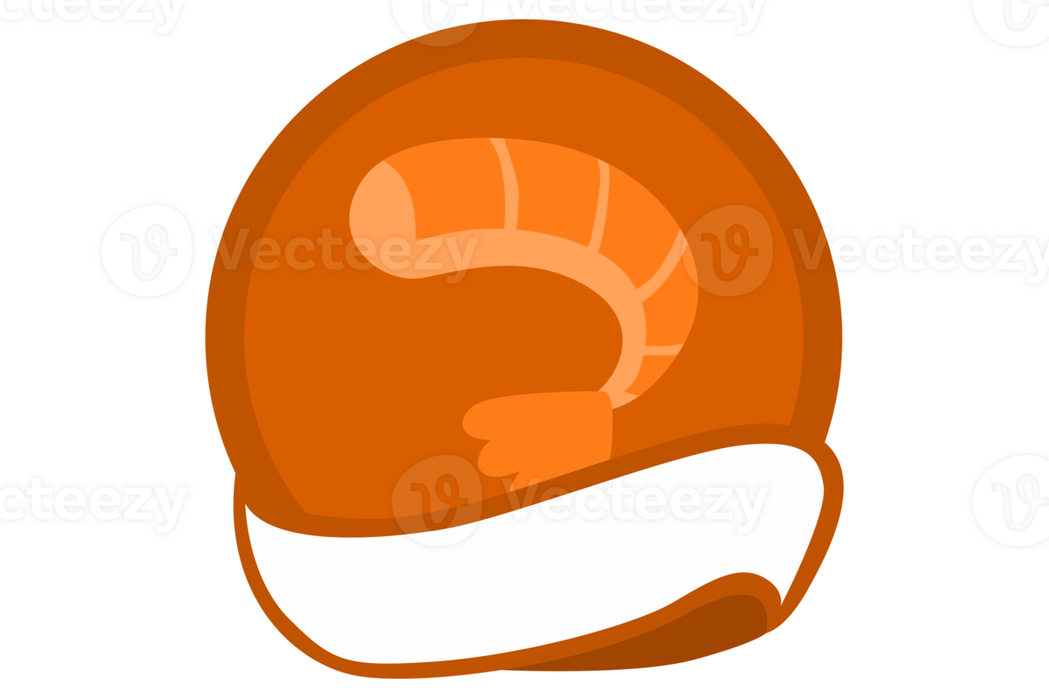 Shrimp Icon Logo On Transparent Background png