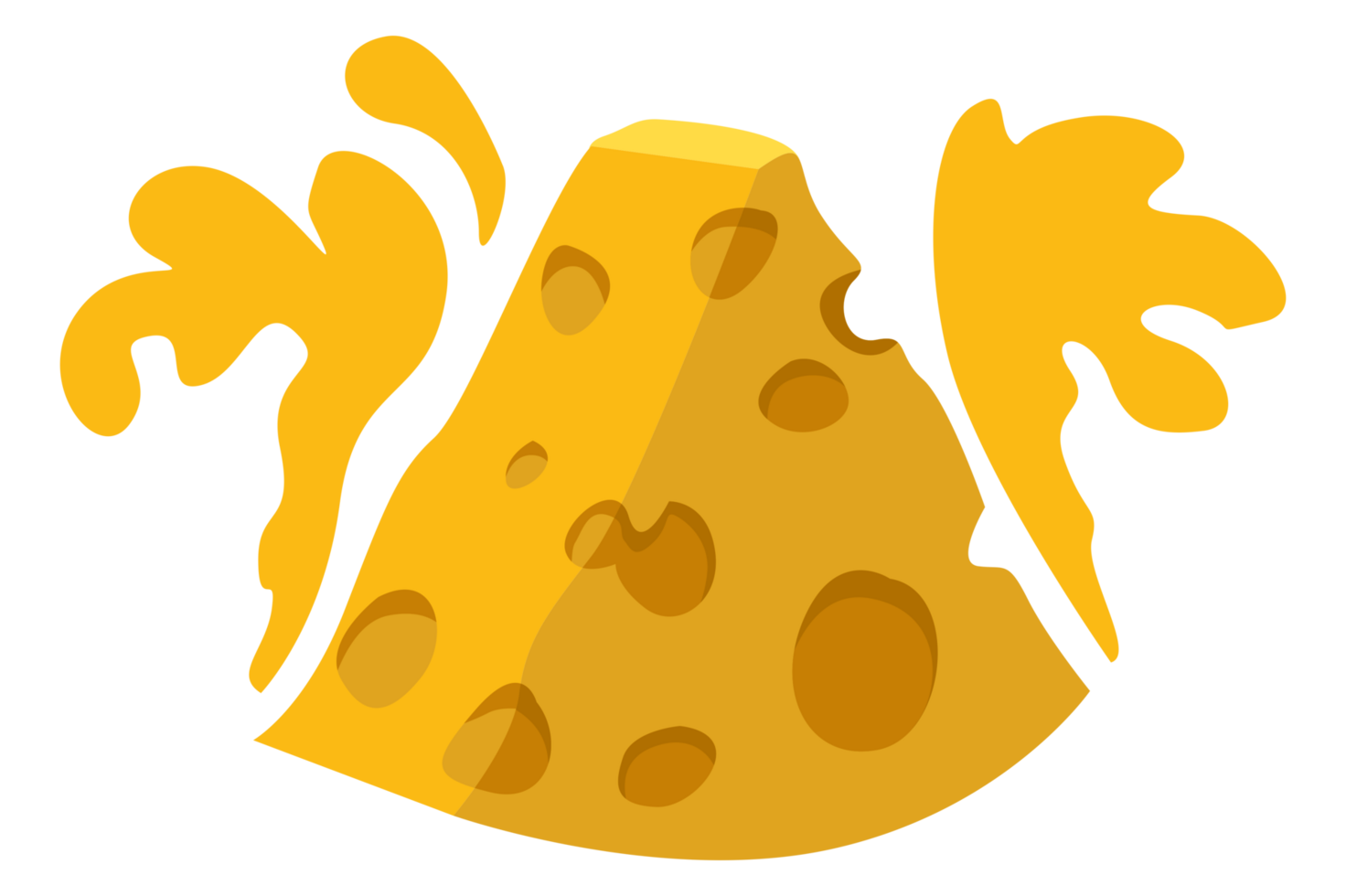 Cheese Logo Icon With Transparent Background png