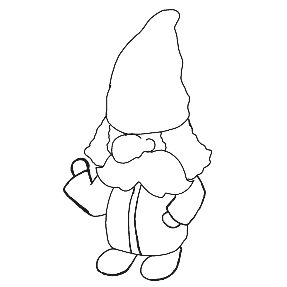 Cute Gnome Cartoon With Transparent Background 24033438 PNG