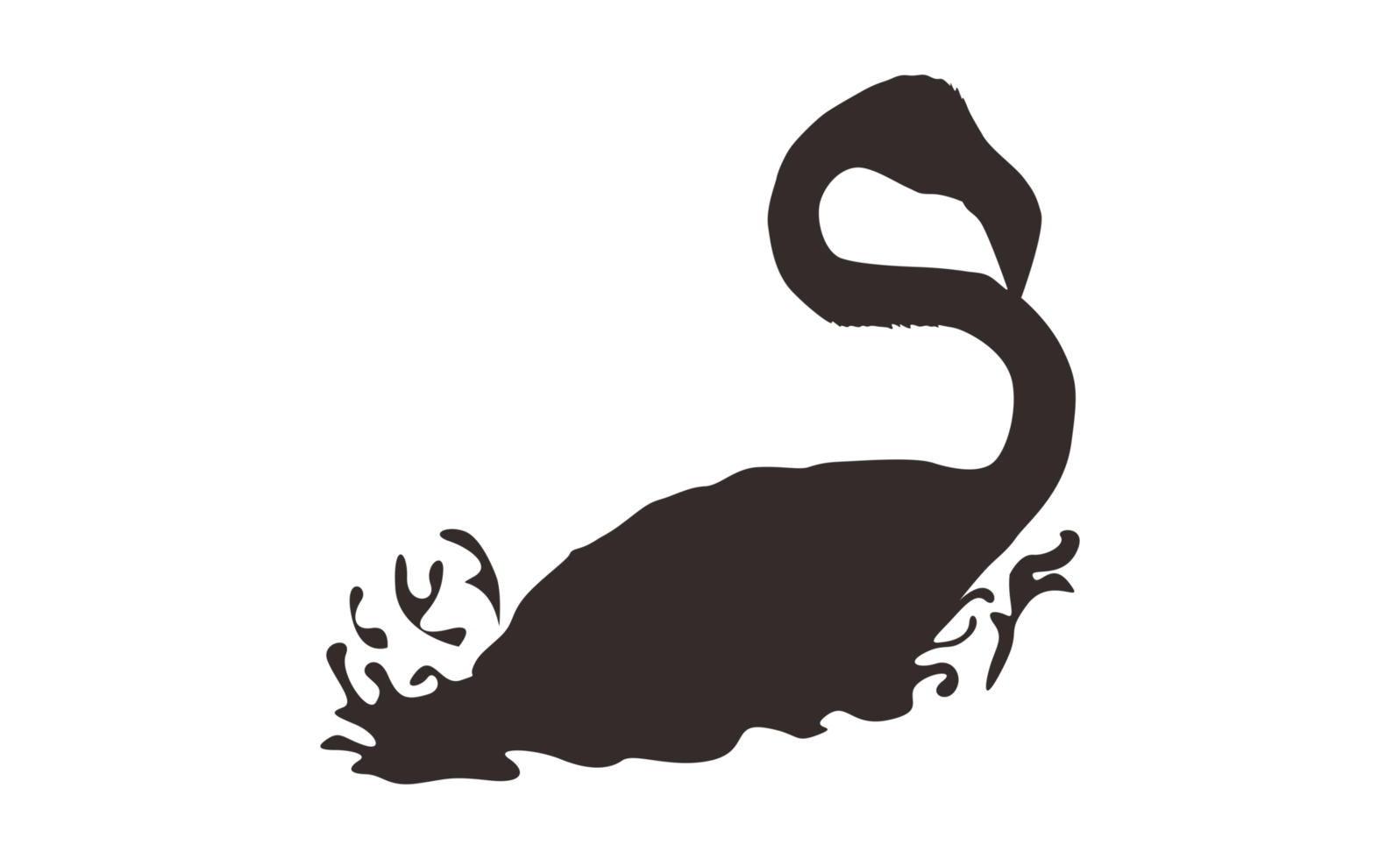 Flamingo Bird Silhouette On Transparent Background png