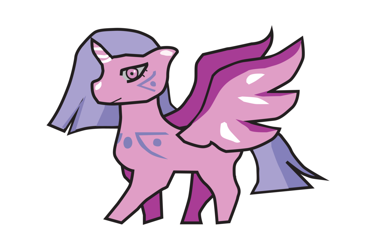 Little Cute Unicorn Cartoon With Transparent Background png