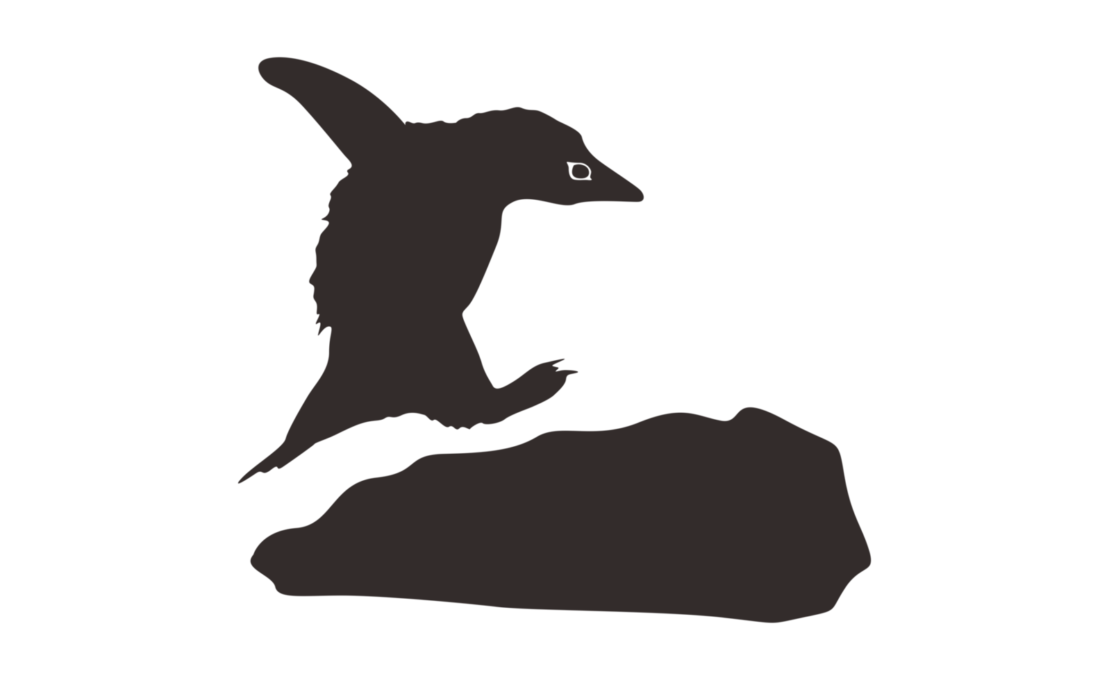 Penguin Silhouette On Transparent Background png