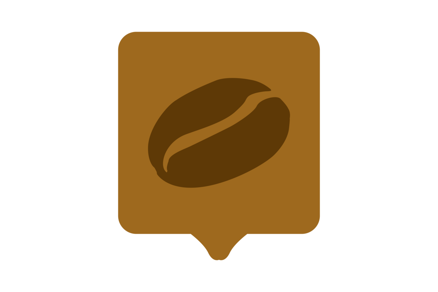 Coffee Bean Logo On Transparent Background png