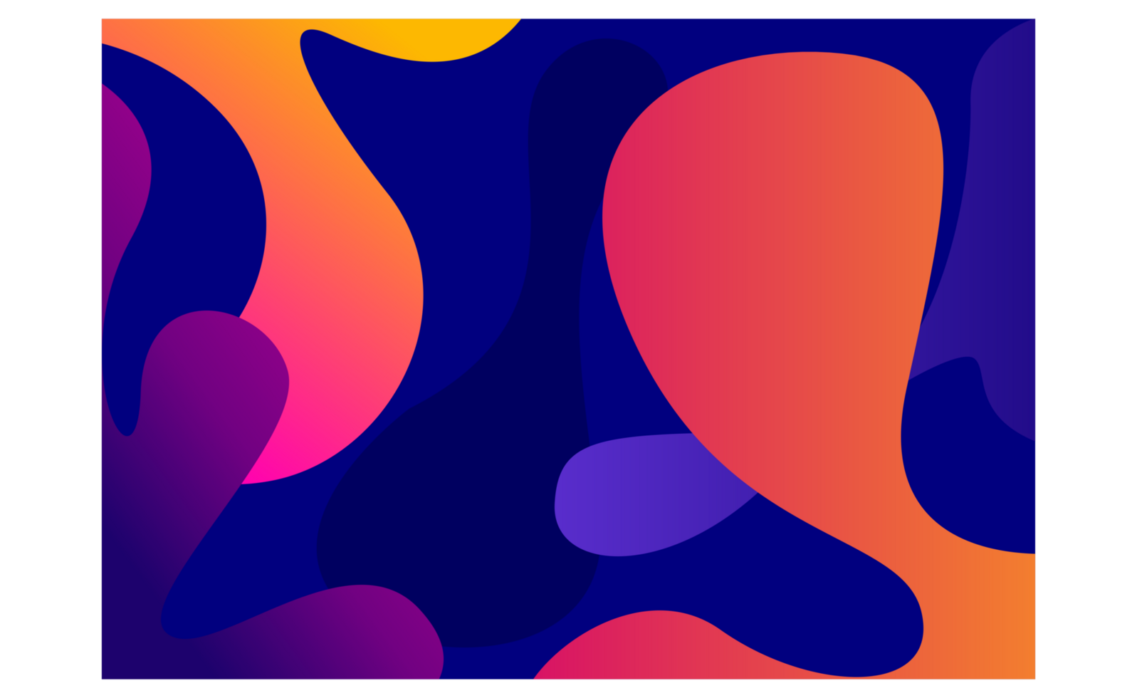 Abstract Squirt and Splash Gradient Fluid Background png