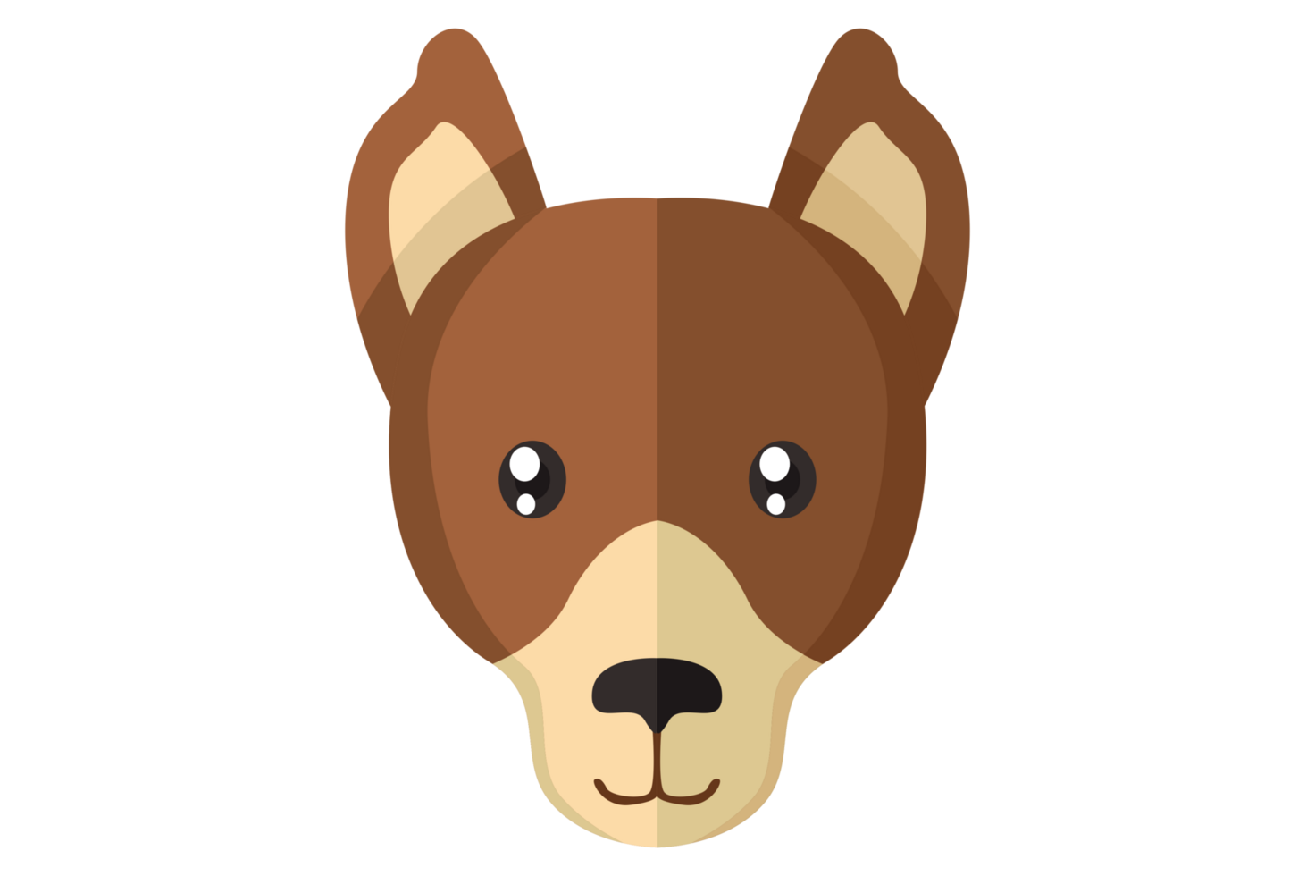 Cute Animal Head - With Transparent Background png