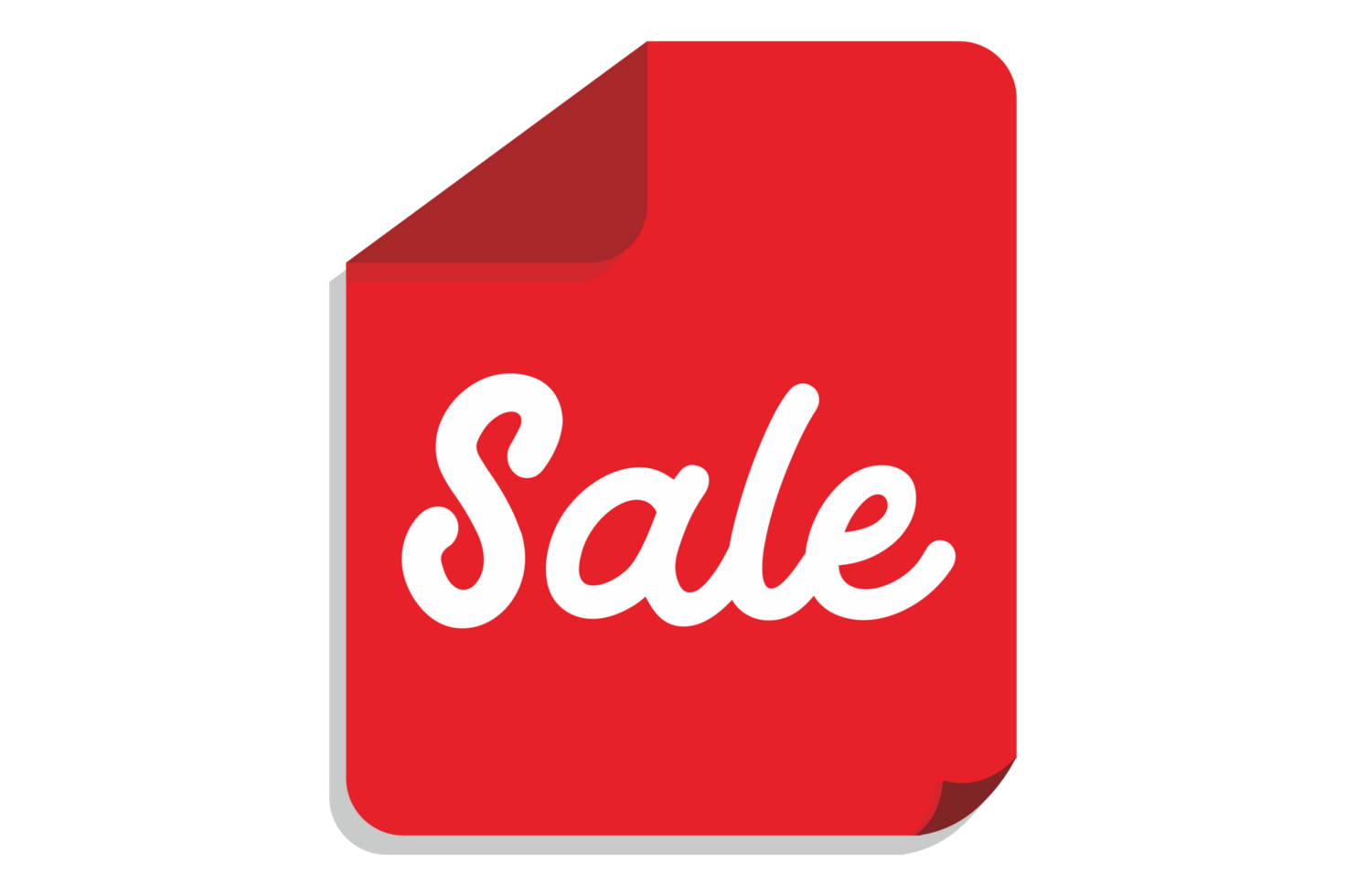 Red Label Tag Sale With Transparent Background png