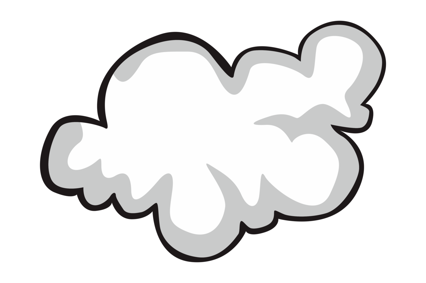 White Cloud  With Transparent Background png