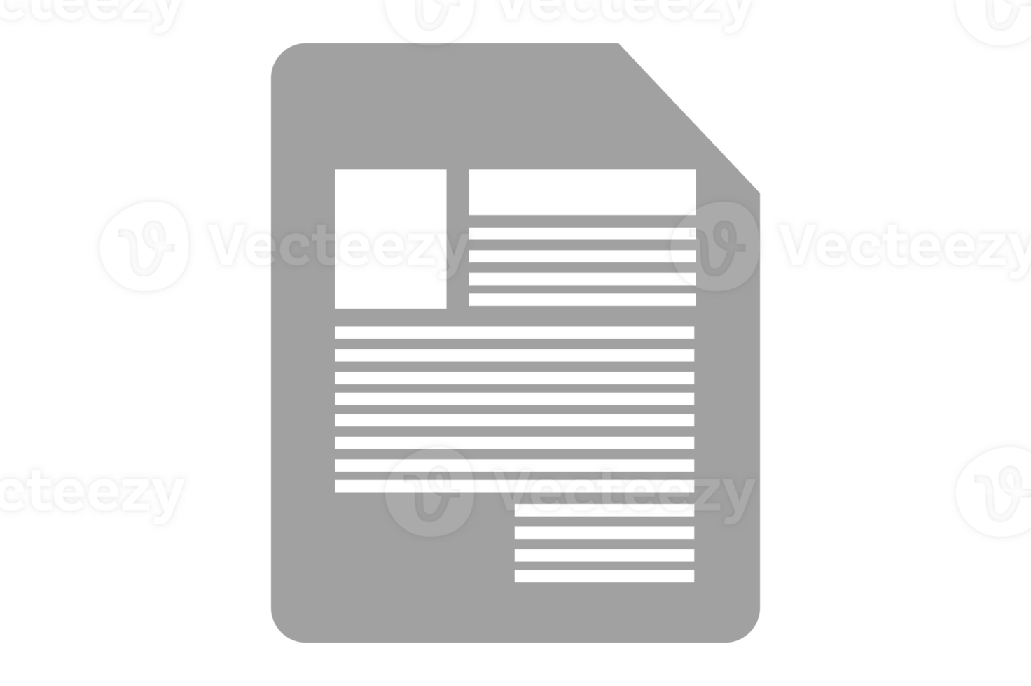 Business icon - Document With transparent Background png
